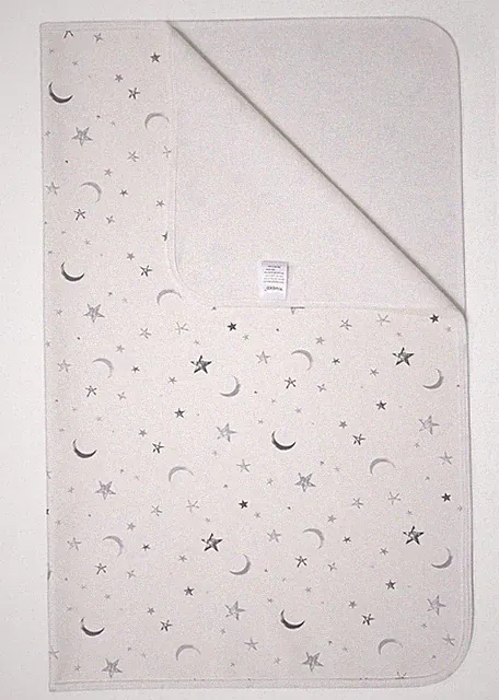 Baby Waterproof Bed Pad Washable Mattress Pad Reusable Underpads Bed-White Star
