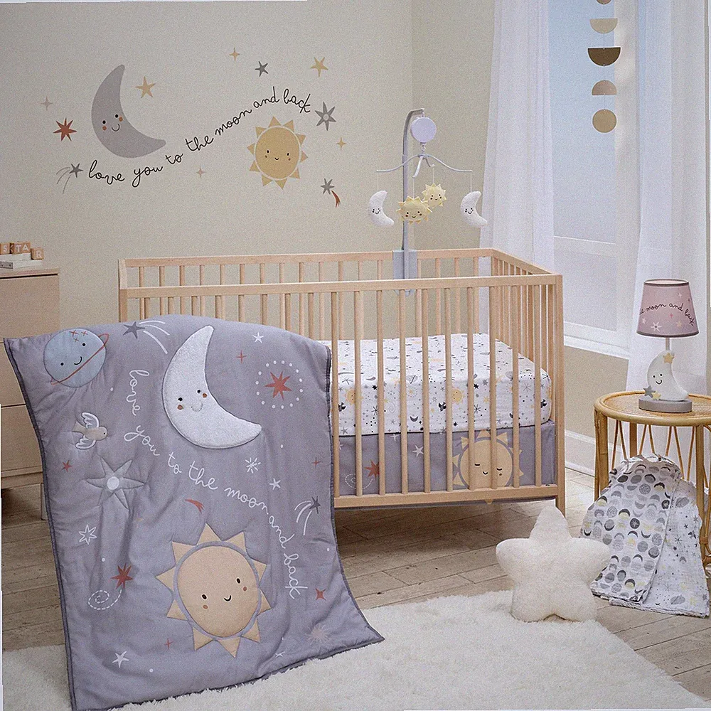 Bedtime Originals Little Star Celestial 3-Piece Nursery Baby Crib Bedding Set