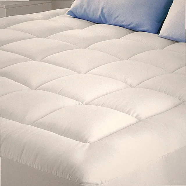 Cloud-Like CA King Mattress Topper - 100% Cotton, Back Pain Relief, Cooling Pad