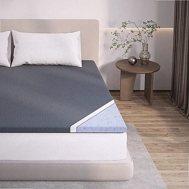 Cooling Gel Memory Foam Mattress Topper, Full Size, 2 Inch, Washable Cover