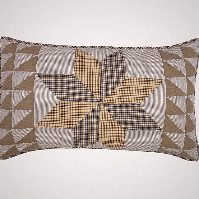Dakota Star Farmhouse Blue King Sham Country Broken Star Patchwork