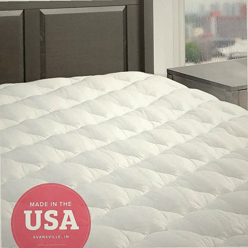 Extra Plush Mattress Topper Five Star Matress Pad Down Alternative Pillowtop New