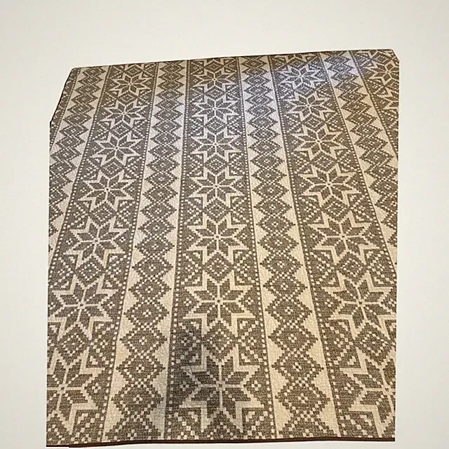 Gray and White Nordic Star Pattern Quilted Blanket Bedspread Throw 90x90 Queen