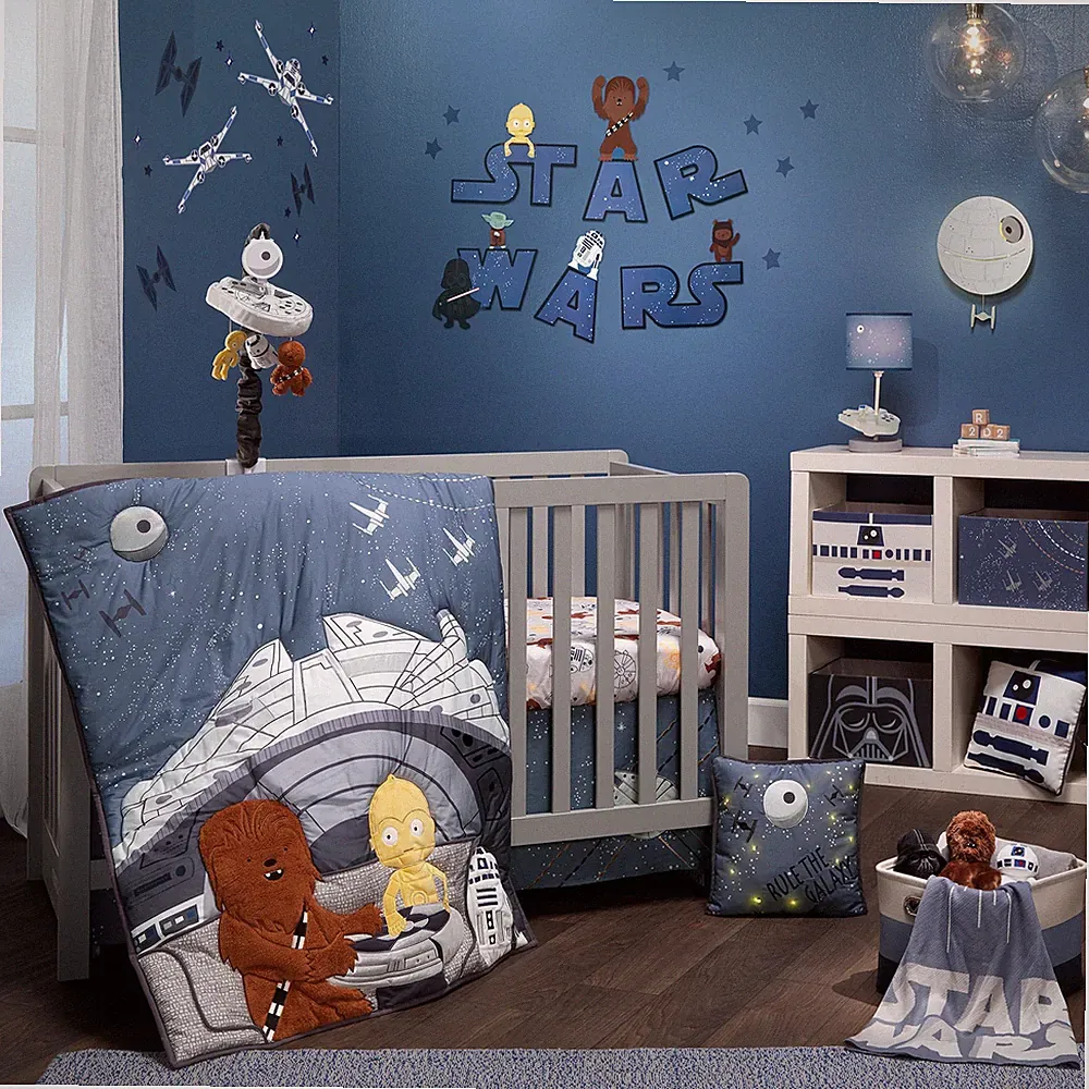 Lambs & Ivy Star Wars Signature Millennium Falcon 3-Piece Baby Crib Bedding Set