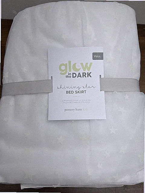 NEW Pottery Barn Kids FULL SIZE Shining Star Glow-in-the-Dark Tulle Bed Skirt