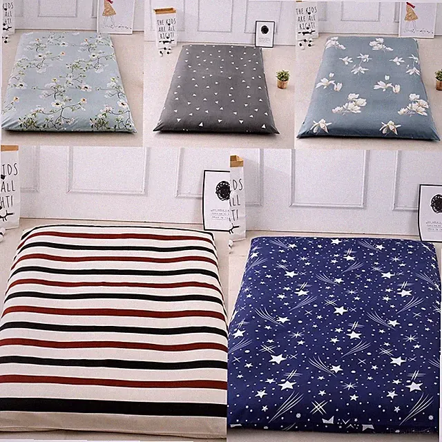 Removeble Mattress Protector Tatami Floor Mat Cover With Zipper