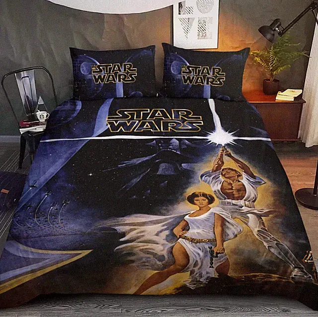 Star Wars 1977-2027 50 Years Full Size Bedding Set For Fans