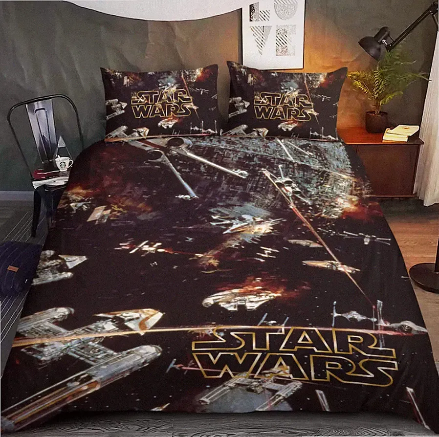 Star Wars 1977-2027 50Th Anniversary Full Size Bedding Set