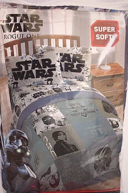 Star Wars Rouge One Microfiber Comforter Size Twin Multicolor NWT