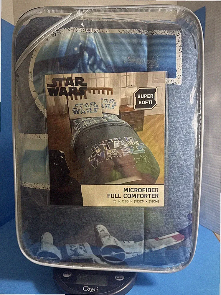 Star Wars Super Soft Microfiber Full Comforter Set 76”x86” New Bedding