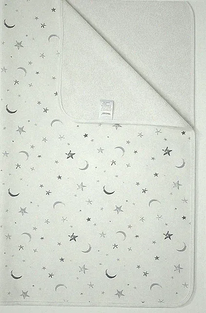 Versatile Waterproof Underpad for Babies, Toddlers & Adults - White Star 40"x31"