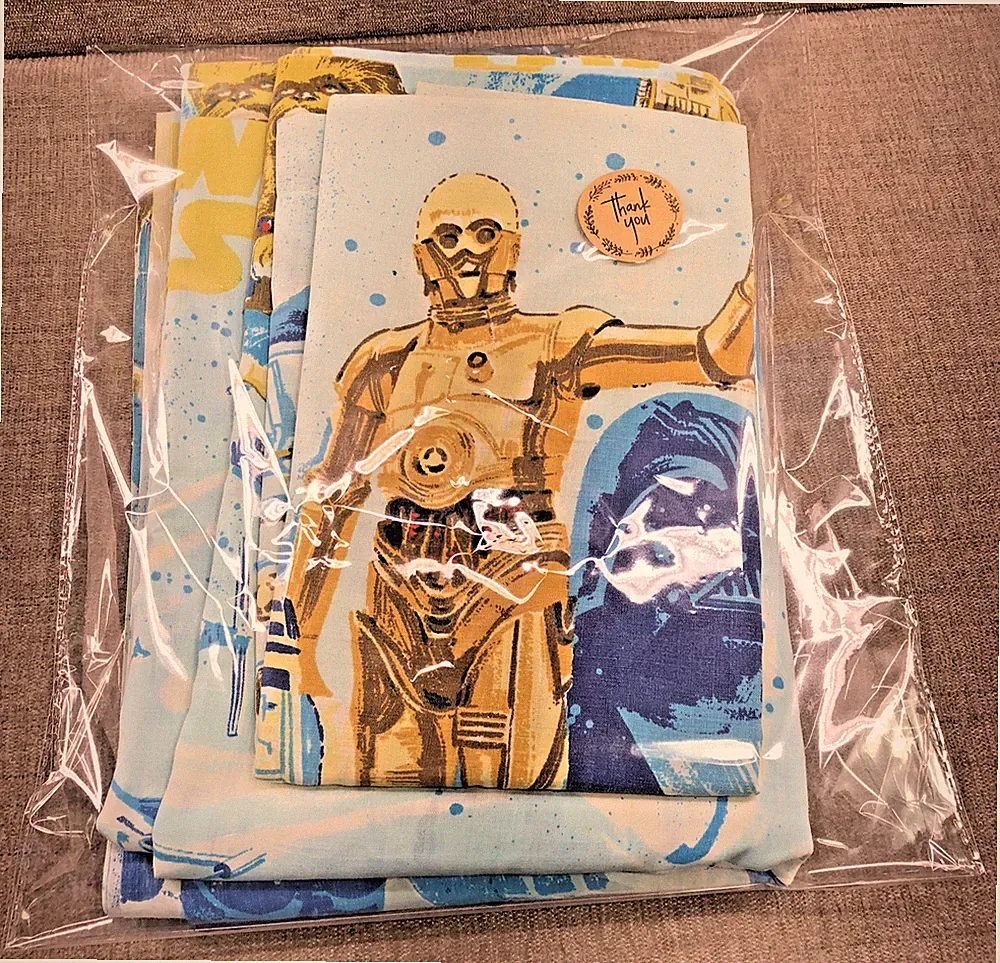 Vintage 1970's STAR WARS New Hope Twin Sheet Set-Fitted, Flat & Pillowcase-3 Pc