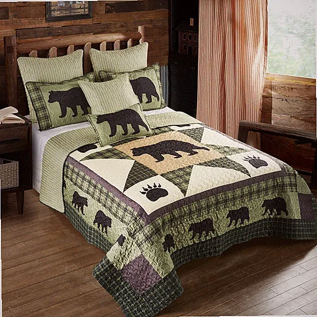 Virah Bella - Bear Star - Lightweight Reversible Quilt Set